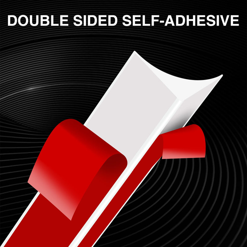 236 Inch Peel and Stick Quarter Round Molding Trim,Bathtub Trim Molding,Sink Gap Filler,Silicone Rubber Kitchen Water Splash 236 Inch Guard,White L Shaped Wall Corner/Baseboard Trim Cover Protector