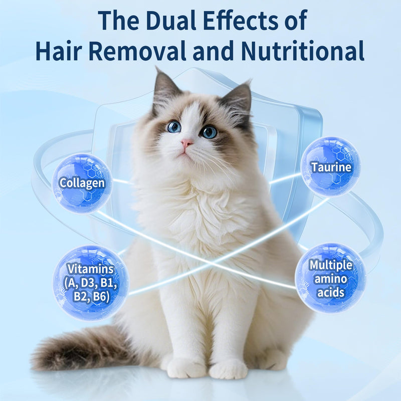 Hairball Paste for Cats, 4.23 oz/120 g, Contains Chicken, Fish Oil, Inactivated Probiotics, Taurine, Promotes Intestinal Peristalsis & Digestion, Passes Hairballs Naturally, Reduces Vomiting (1 Tube) 1 Tube (4.23oz in total)