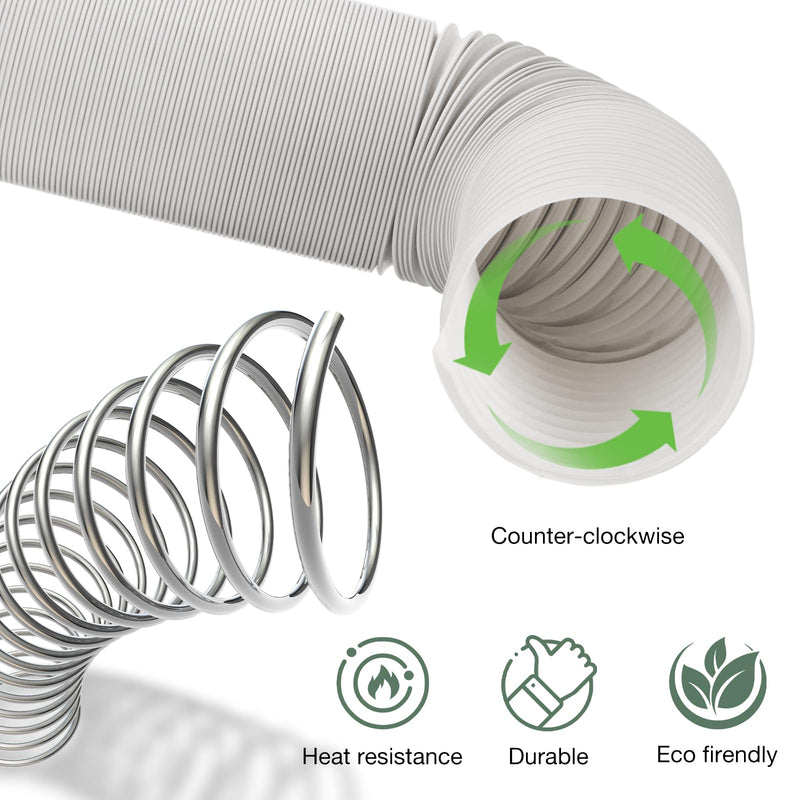 Portable AC Hose, 47" Length 5.9" Diameter Air Conditioner Exhaust Hose Grey AC Hose 47"