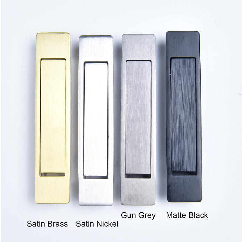 Dontay Pocket Door Pull Handle, Edge Pull, Professional Stainless Steel 304, Flush Mount Door Pull for Pocket Sliding Door (Matte Black, 1) Matte Black