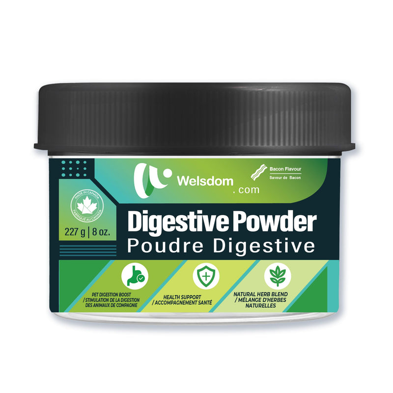 Pets Digestive Health Powder for Cats & Dogs - 120g | Promotes Gut Health & Regular Digestion | Natural Deworming Agent with Chicory, Pumpkin Seed & Ginger