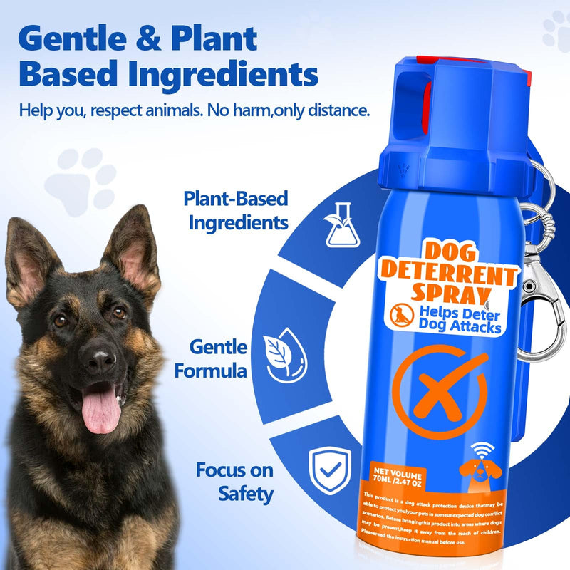Citronella Dog Deterrent Spray, Animal Deterrent Spray, Humane Deterrent Spray Spray to Deter Animals & Outdoor Use, Citronella Spray Deterrent, 70ml / 2.37Oz Blue1