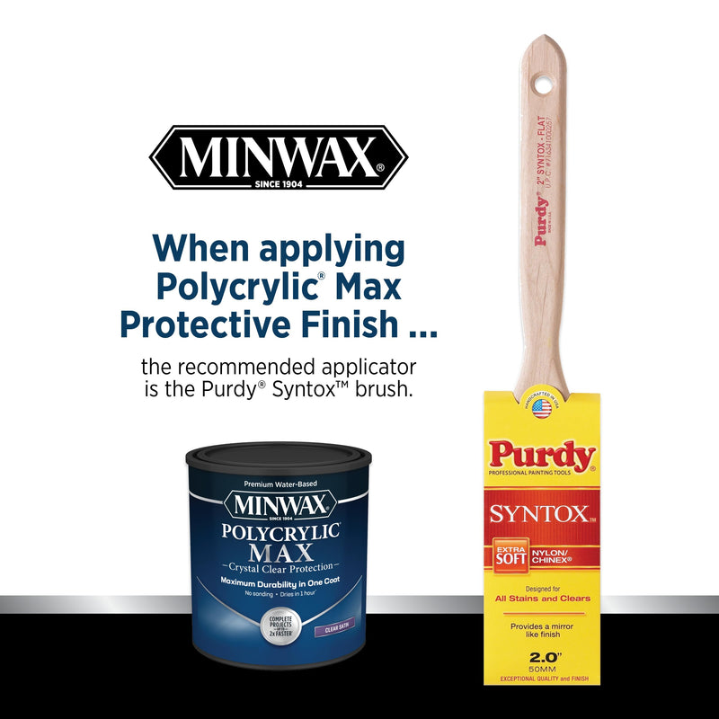 Minwax Polycrylic Max , Semi-Gloss, Clear, 1 Quart