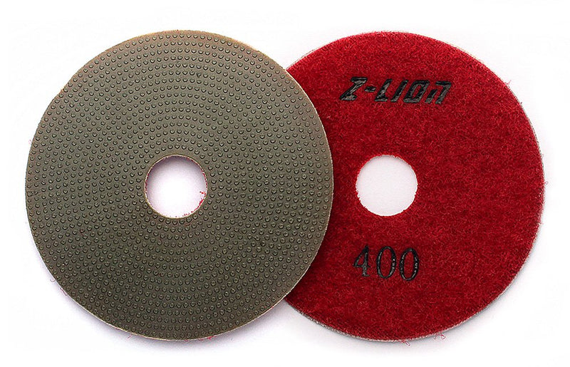 3" Diamond Polishing Pads Wet or Dry Electroplated Grinding Discs for Marble Granite Concrete Glass Sanding 4 Pcs Set