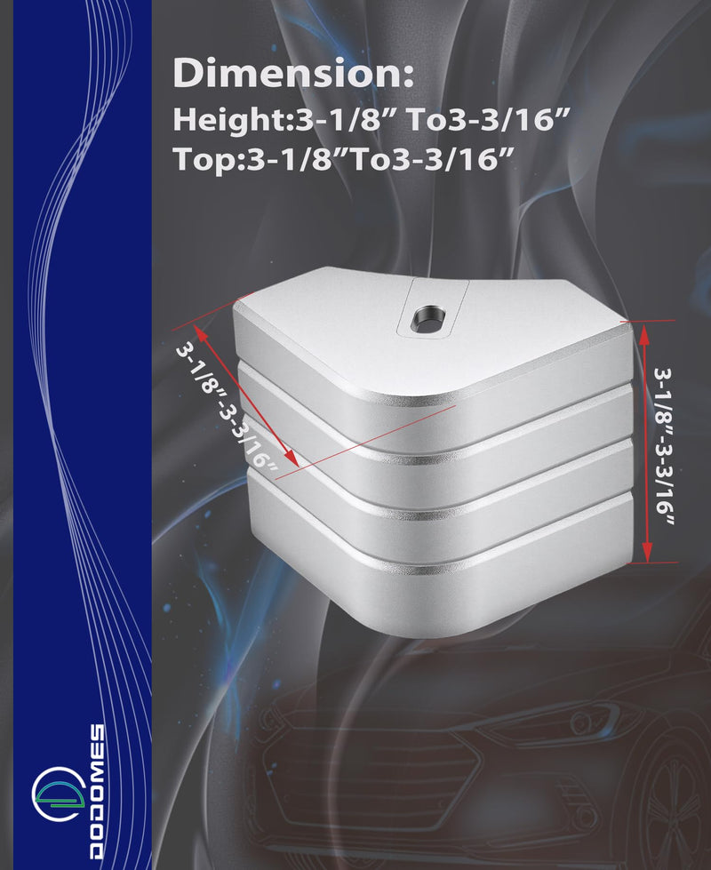 Aluminum Deck Corner Cap Casting for Pontoon Boats Heavy Duty Deck Corner Replacement Weather Resistant Suitable for 90 Rounded Corner Two Silver