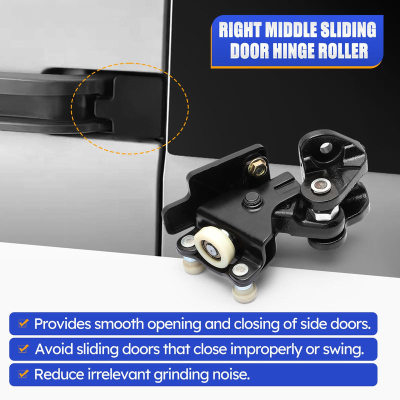 68271843AA Right Middle Sliding Door Hinge Roller for 2014-2023 RAM Promaster 1500/2500/3500 68101498AA