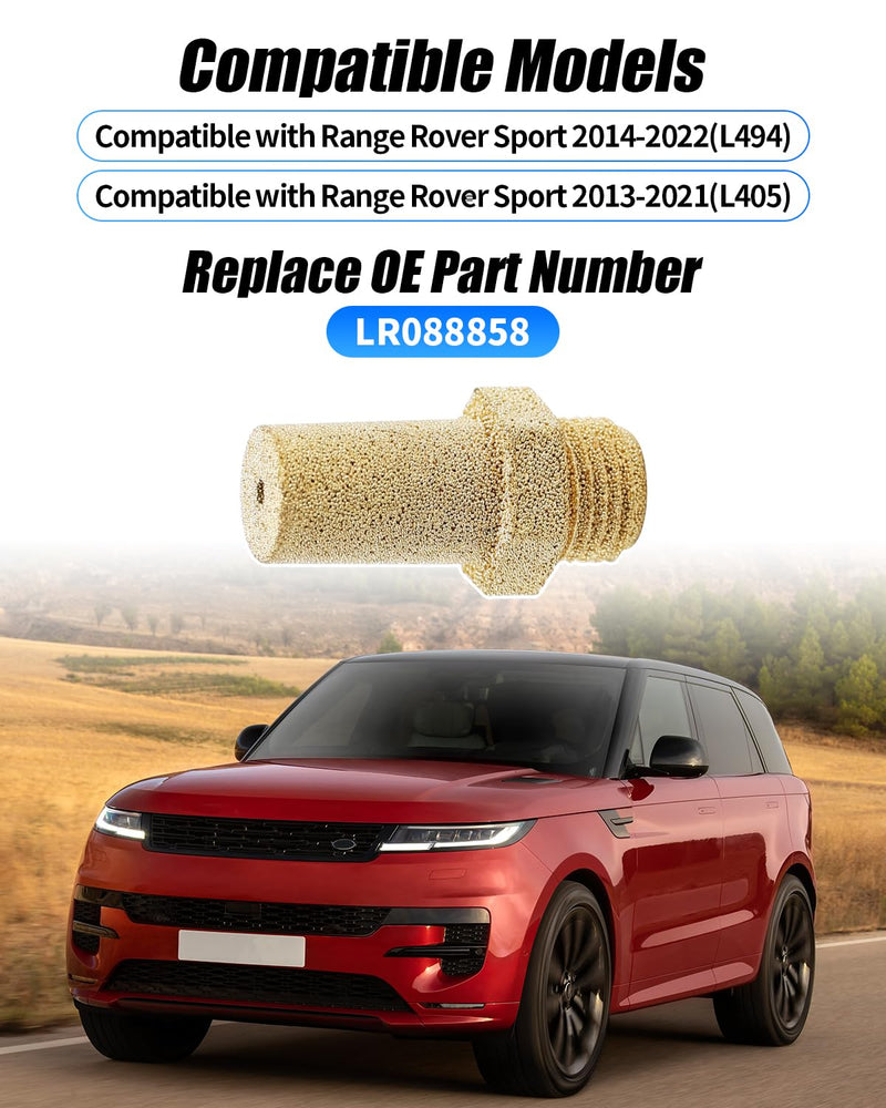 Air Suspension Compressor Filter & Muffler Replacement Compatible with Land Rover Range Rover L405 (2013-2021) & Range Rover Sport L494 (2014-2022) - Compatible with LR088858, LR045251