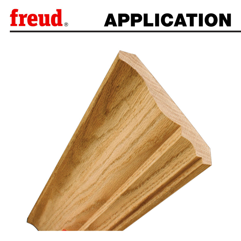 Freud Wide Crown Molding System, Mix and Match Bits for Custom Milling 5-1/2" Wide Crown Molding - 1-3/8" Diameter, 1/2" Shank, 4-9/16" Length - 99-419