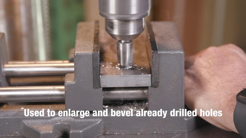 Drill America 1/2"-90 High Speed Steel Single Flute Countersink, Dew Series
