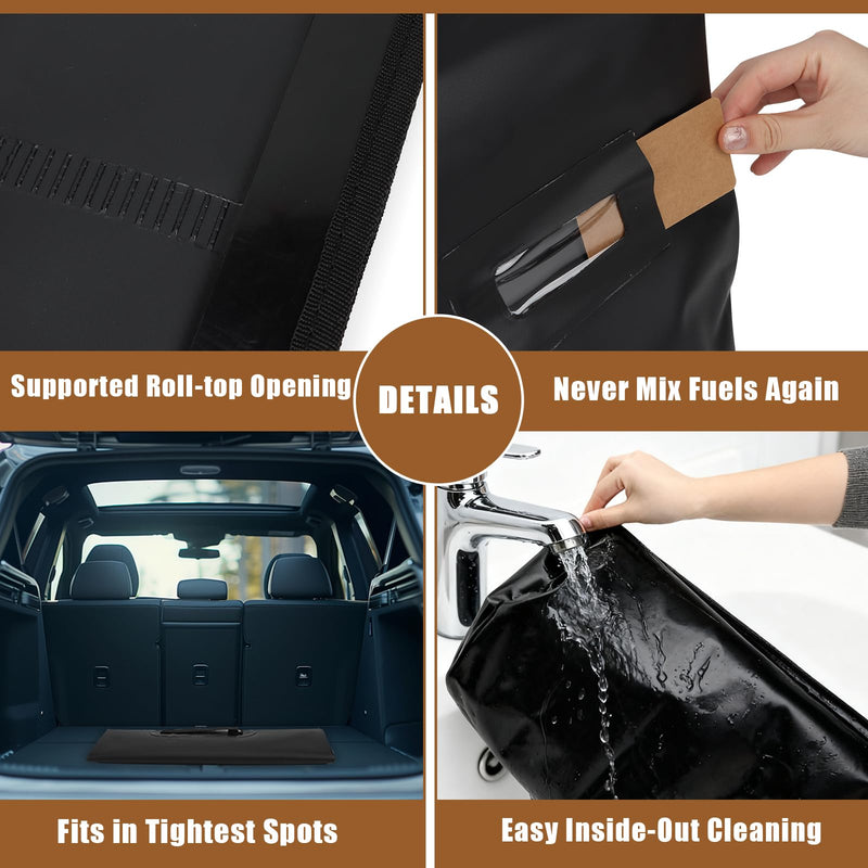 22LB Waterproof Wood Pellet Storage Bag-Dual Handles, Label Pocket(1 Pack) 22LB-Black 1