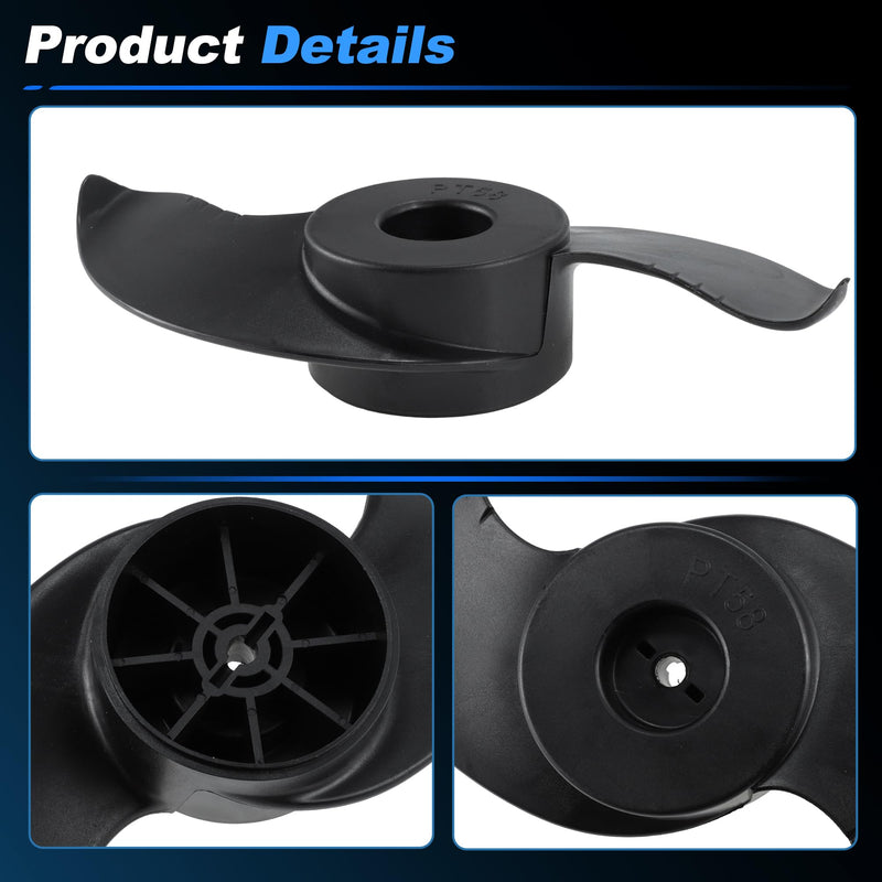 MKP-32 Trolling Motor Propeller for Minn Kota, 2 Blade Weedless Wedge Prop for 3-5/8" Motor Diameter, Outboard Prop 2091160/1865017, for Minn Kota Terrain Edge Endura Etc