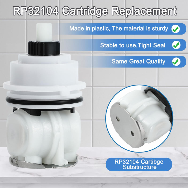 RP32104 Shower Cartridge Replacement, Compatible with Delta Monitor 1700 series(1998-2005) Cartridge, RP32104 Assembly for Bath Tub/Shower Faucet Valve