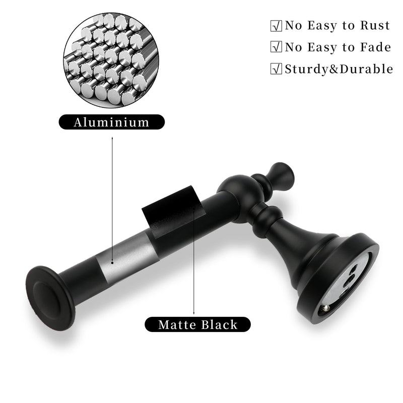 Black Toilet Paper Holder, Matte Black Towel Ring, Hand Towel Holder Toilet Paper Roll Holder Wall Mount Bathroom Accessories, Modern Bathroom Hardware 2 Set