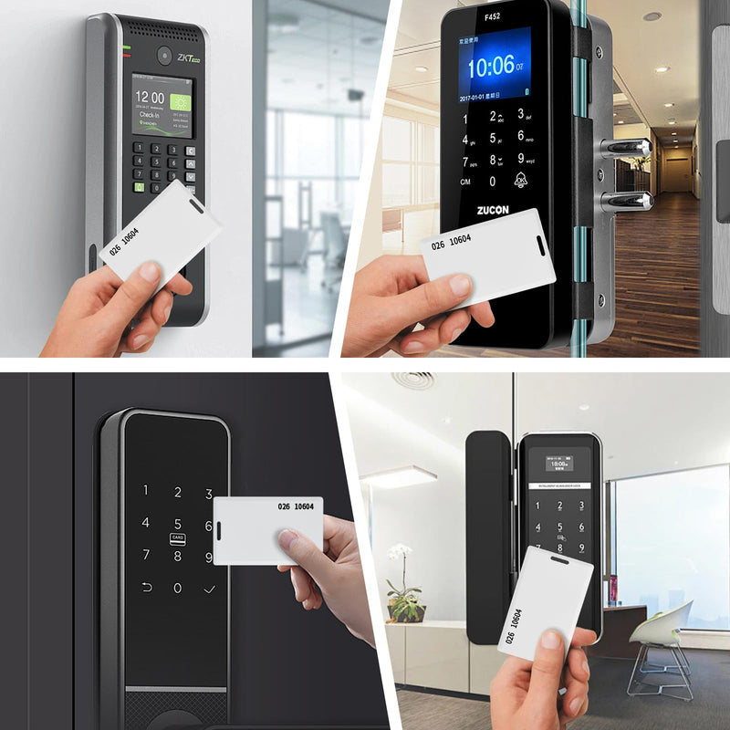 10pcs-26 Bit Proximity Clamshell Weigand Prox Swipe Cards 1.8 mm Thickness Compatable with ISOProx 1386 1326 H10301 Format Readers and Systems. Works with The Many of Access Control Systems