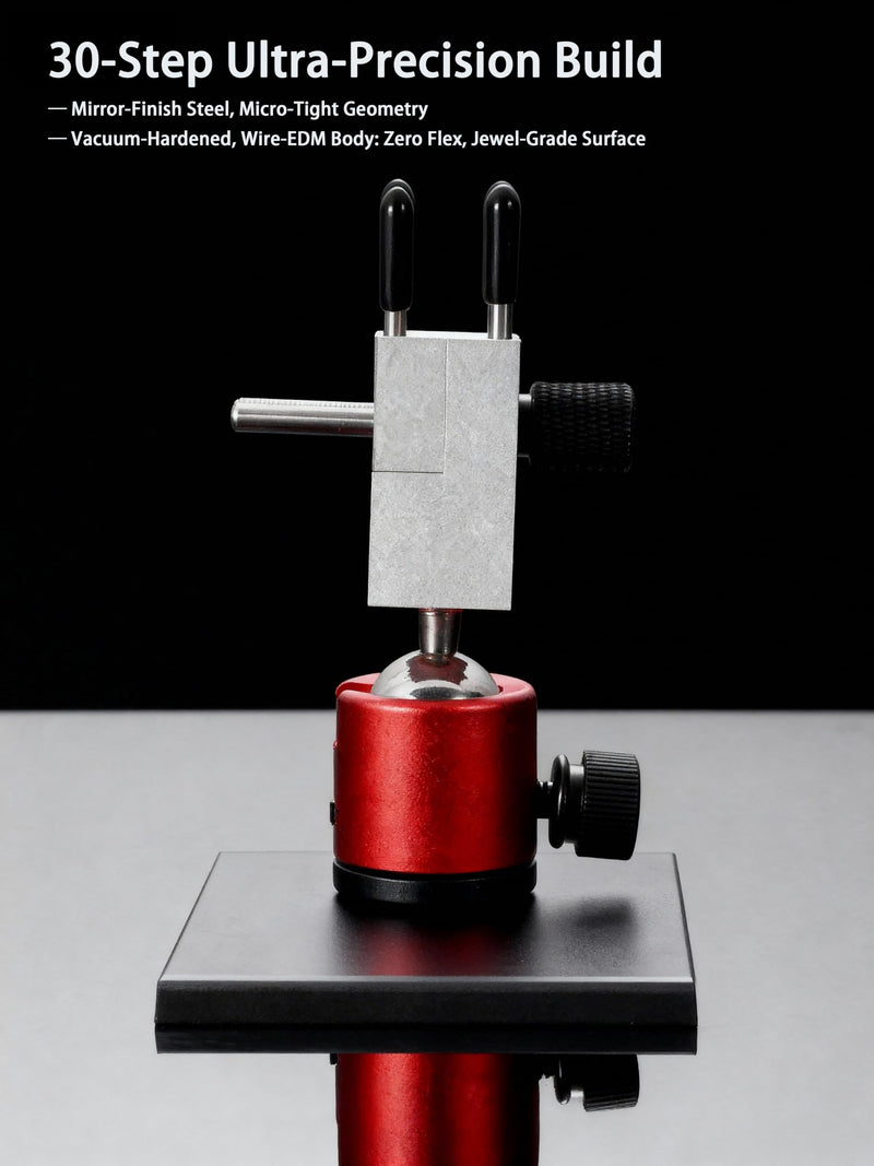 Mini Bench Vise | Small Vise – Precision Mold-Steel Hobby/Jewelers Hobby Vise, 360° Spherical Base, 6 Clamp Rods, 2.28in Opening Width, Handheld/DIY Tool for Models, Jewelry & Crafts