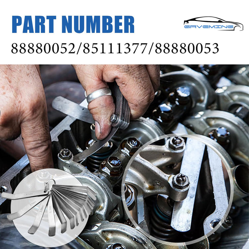 15PCS Feeler Gauges Set Fit for Volvo D13 D12 D16 Engine | 0.2-4.2mm, 85111377, 88880052, 88880053, Fit for Mack MP7 MP8 MP10