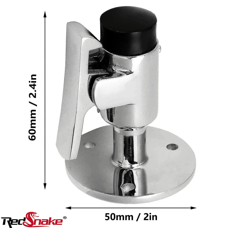 RedSnake Marine Grade 316 Stainless Steel Heavy Door Stopper Catch Set Surface Mirror Treatment Boats Yachts Ships Hatch Stopper Soft Stop and Catch Anti-Collision Holder Hold Keep Door Open (1PC) 1PC