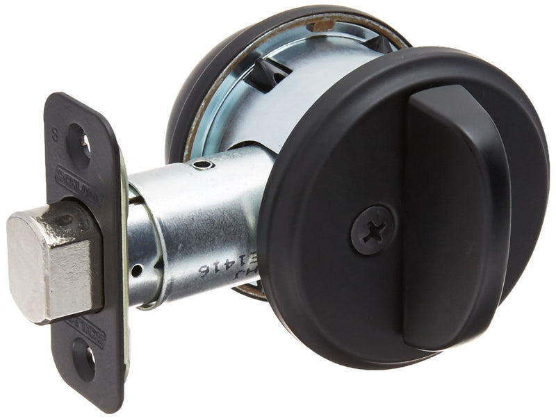Schlage Lock Company, Matte Black Schlage B60n622k4 Single Cylinder Deadbolt 622