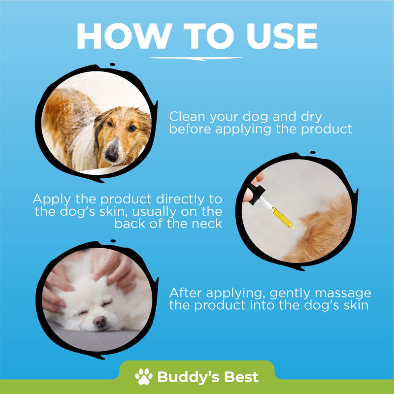 Spot On Flea Treatment For Dogs | Natural Flea & Tick Repellent | Long Lasting & Effective Protection | 50ml - PawsPlanet Australia