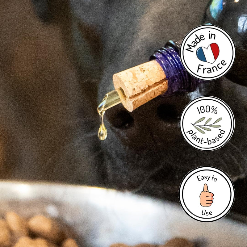Truffe & Moustache Harmonie Age d'Or | Senior Oil Supplement for Dogs & Cats | Hemp Seed, Sesame & Wheat Germ Oil | Made in France | 6.76 fl oz (200ml)