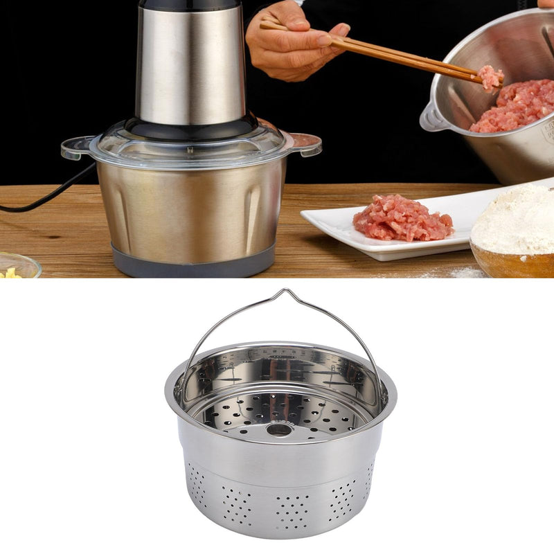 Steamer Basket, Steaming Pot for TM5 and TM6 Machines Food Processor Steaming Basket, Stainless Steel Kitchen Tool Strainer Steamer Insert Rack for Cooking