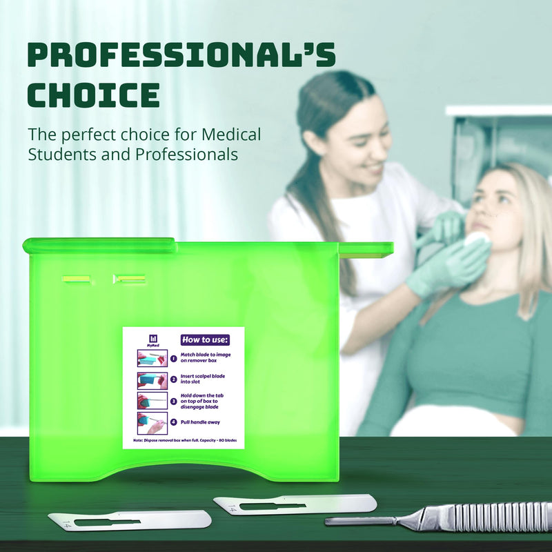 Scalpel Blade Remover - Safe, Easy-to-Use, Compact, and Efficient Blade Disposal - for Dermaplaning Razor Blade Remover Box Dermaplane Blade Remover Box Use for Safe Experience