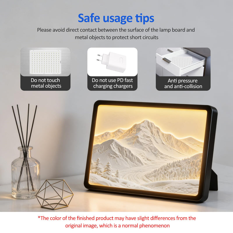 8 Pack CMYK Lithophane LED Backlight Board, 120 LED USB-C with On/OffSwitch | 1.5m Long Switch Cable, 500LM Uniform Brightness, Compatible with BambuLabbrand H2D/H2S/X1/X1C/P1/P1S/A1 3D Printers 8