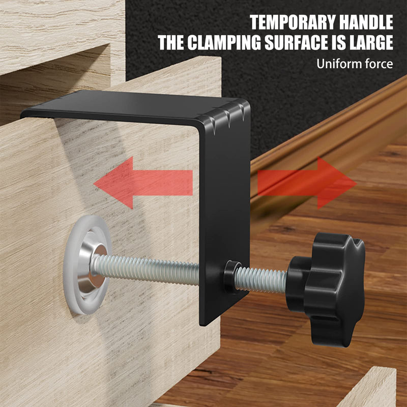 C-Clamps Heavy Duty, Universal C Clamp Cabinet Installation Clamps Cabinetry Cabinet Face Frame Clamps Woodworking Drill Hole Guide for Installing Frame of Cabinets (2 Packs) 2 Packs