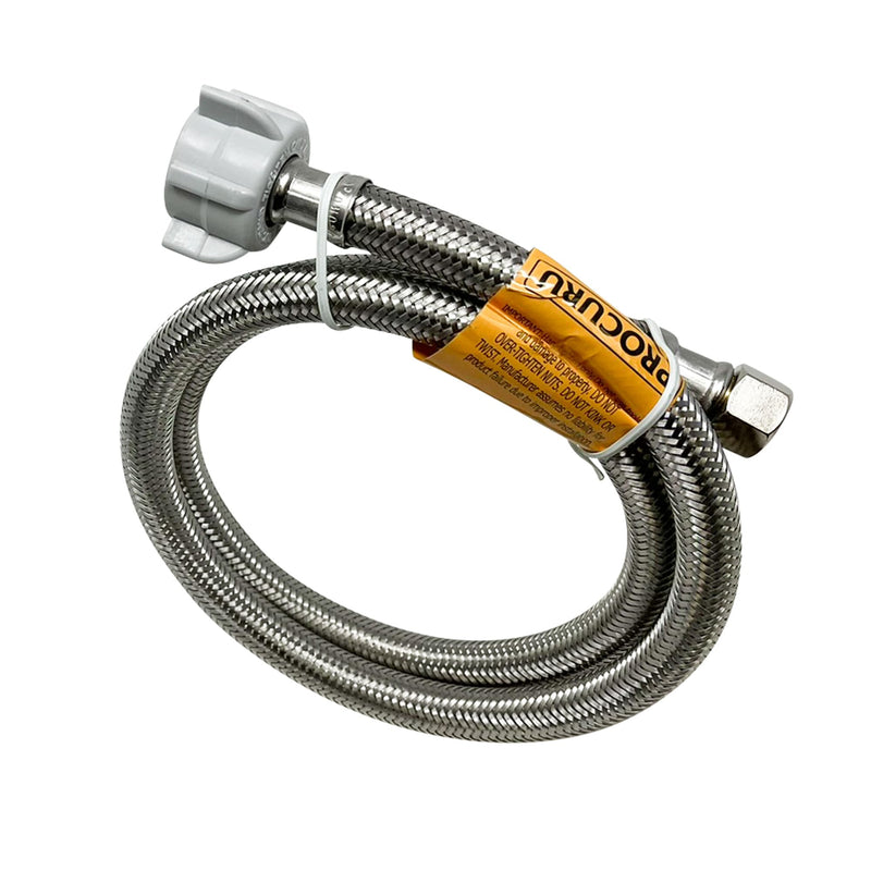 36-Inch x 3/8" Comp x 7/8" BC, Universal Flexible Toilet Connector, Braided Stainless Steel Water Supply Line (9ST36-1P) 1 36 Inch - NewNest Australia