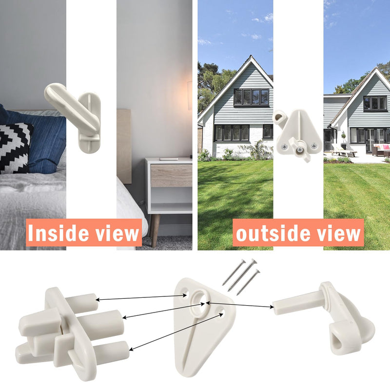 Pontoon Gate Latch Replacement Kit, 4pcs Pontoon Gate Latch Fits 1-1.25 inch Square Frames Boat Door Latches Fits Left and Right Hinged Doors Includes Hardware