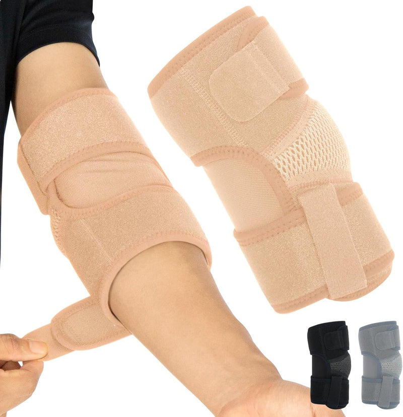 Elbow Splint Comfortable Elbow Brace – Cubital Tunnel Brace for Sleeping or Ulnar Nerve Entrapment Brace. Elbow Support & Arm Straightener Night Time Elbow Immobilizer For Elbow Pain Small/Medium