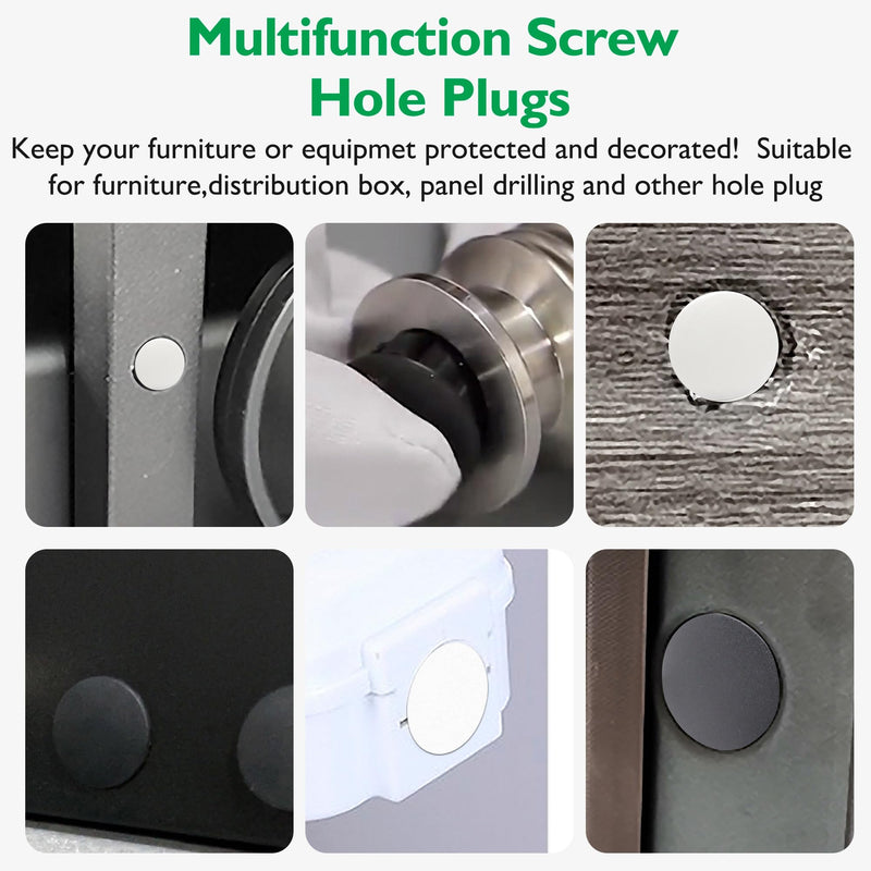 1-1/2" (38mm) Plastic Plugs for Round Holes, Flush Type Snap in Locking Door Screw Shelf Hole Plugs Drilling Hole Cover Cabinet Furniture Cupboard Shelves Pipe Insert End Caps, 8PCS White 1-1/2"/38mm