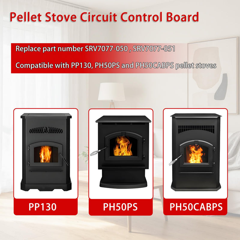 SRV7077-050 SRV7077-051 Control Board for Pellet Stove PP130 PH50PS