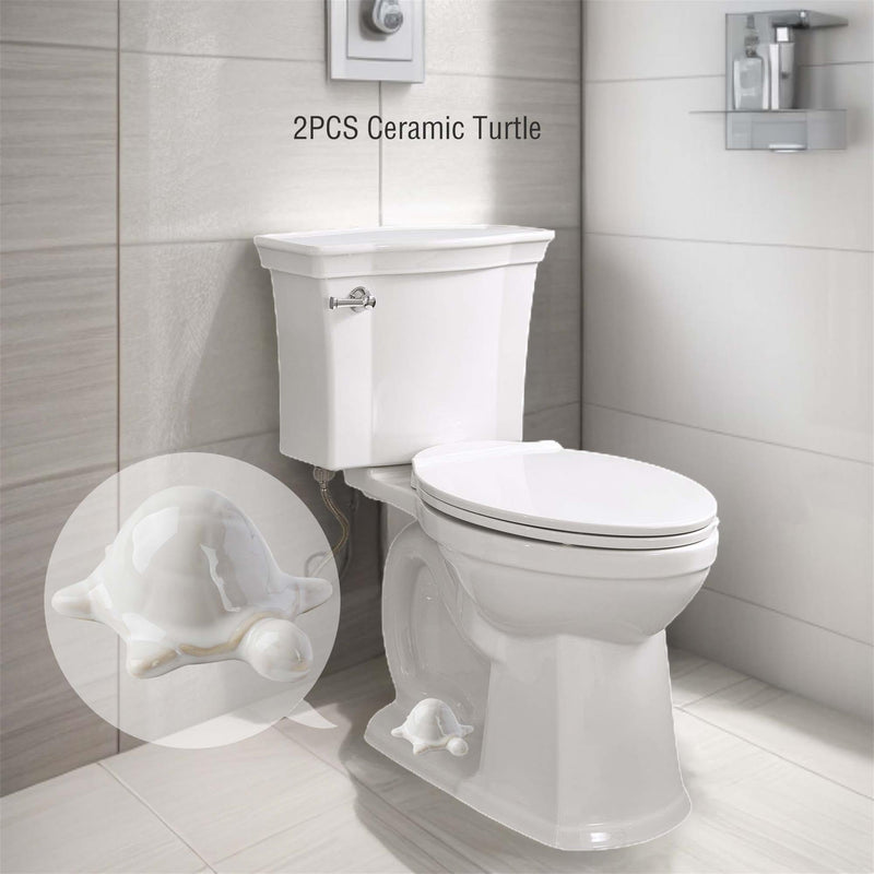 White Toilet Floor Bolt Caps, Ceramic Sea Turtle Toilet Bolt Caps Cute Bathroom Decor, Fun Turtle Themed Gadgets for The Toilet Easy installation (White Sea Turtle) White Sea Turtle - NewNest Australia