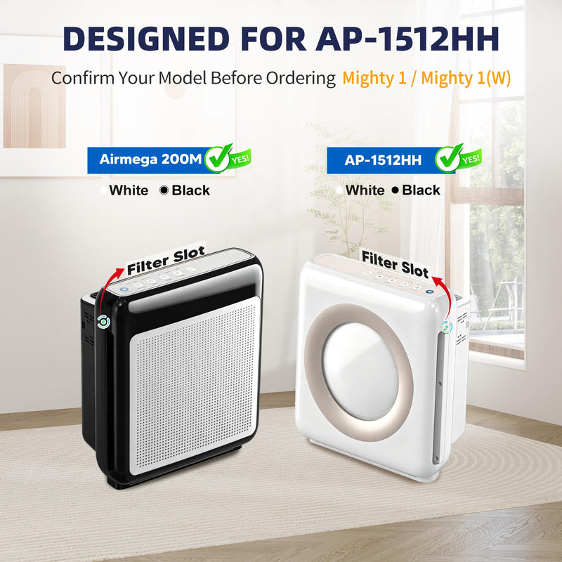 AP-1512HH Filter Replacement for Coway, HEPA Filter and Pet Filter, 2Pack