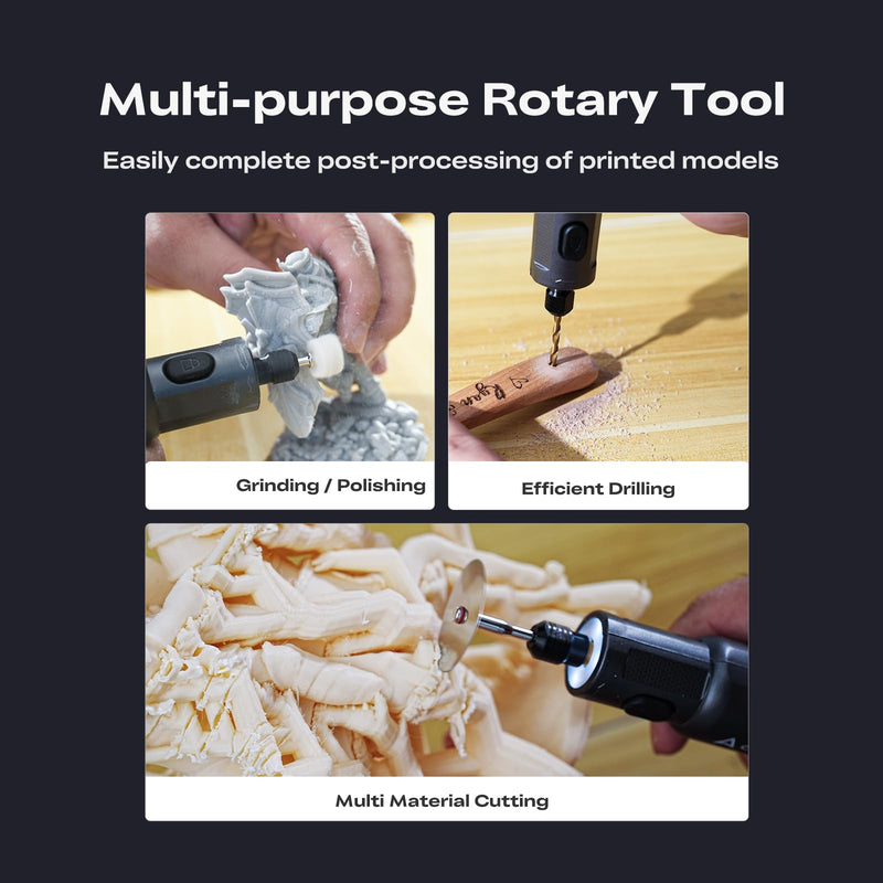 Creality Cordless Rotary Tool Kit, Multi-Functional 6 Variable, High Speeds Max 18000 RPM, 1500mAh Long Battery Life, Cordless Handheld, Portable Storage