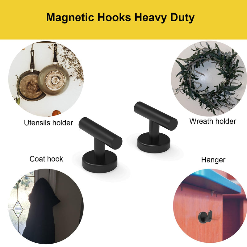 Ant Mag Magnet Hooks Heavy Duty 100lbs for Coat Hanging Strong Magnet Hangers for Metal Surface Great Organization for Cruise Cabinet Door Kitchen Room Office D32 Rounded