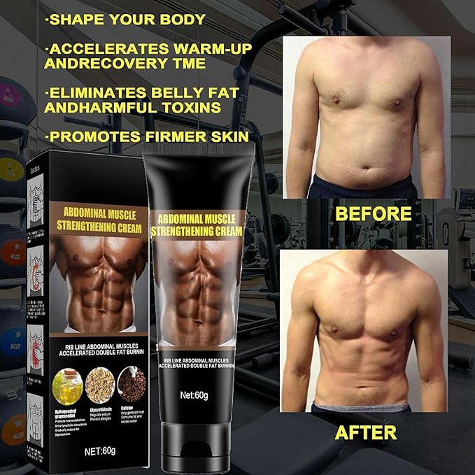 Abdominal Sculpture Cream, Belly Firming and Tightening Cream for Men, Thigh Belly Butt Firming Legs, Slimming Cream, Skin Tightening Cream (5Pcs) - NewNest Australia