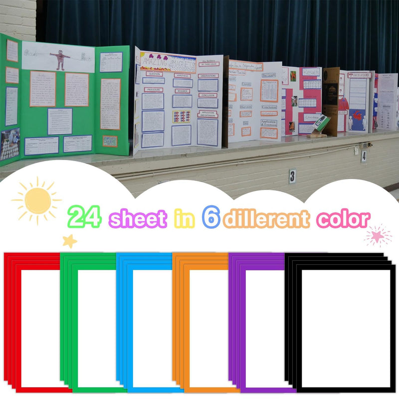 37 Colorful Sheets Science Fair Board Supplies Self Adhesive Presentation Science Subtitles Science Fair Project Titles Personalized Letter Sticker Supplies for Classroom Office