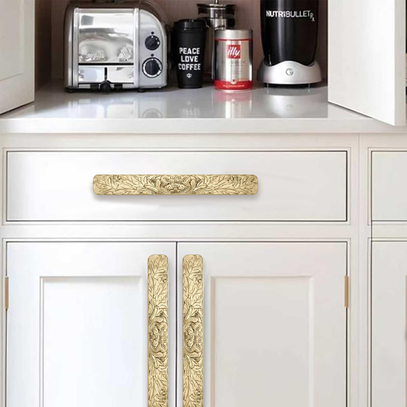 6 Pack 3 inch Champagne Bronze zinc Alloy Hardware European-Style Cabinet Drawer Handle is Suitable for Sideboard, Jewelry Box, Kitchen and Bathroom Furniture Cabinet Pulls 6-Pack