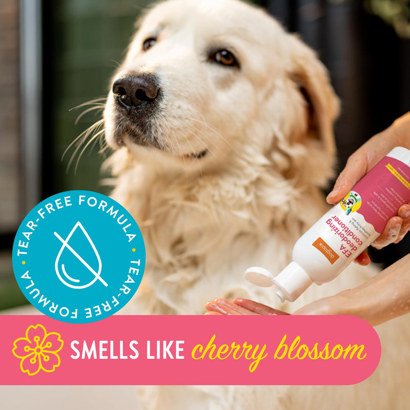 Essential Fatty Acid (EFA) Deodorizing Conditioner for Dogs and Pets (12oz) – Cherry Blossom Scent | Soothing Conditioner Rich With Moisturizing Emollients | Tearless, Soapless & Alcohol-Free - PawsPlanet Australia