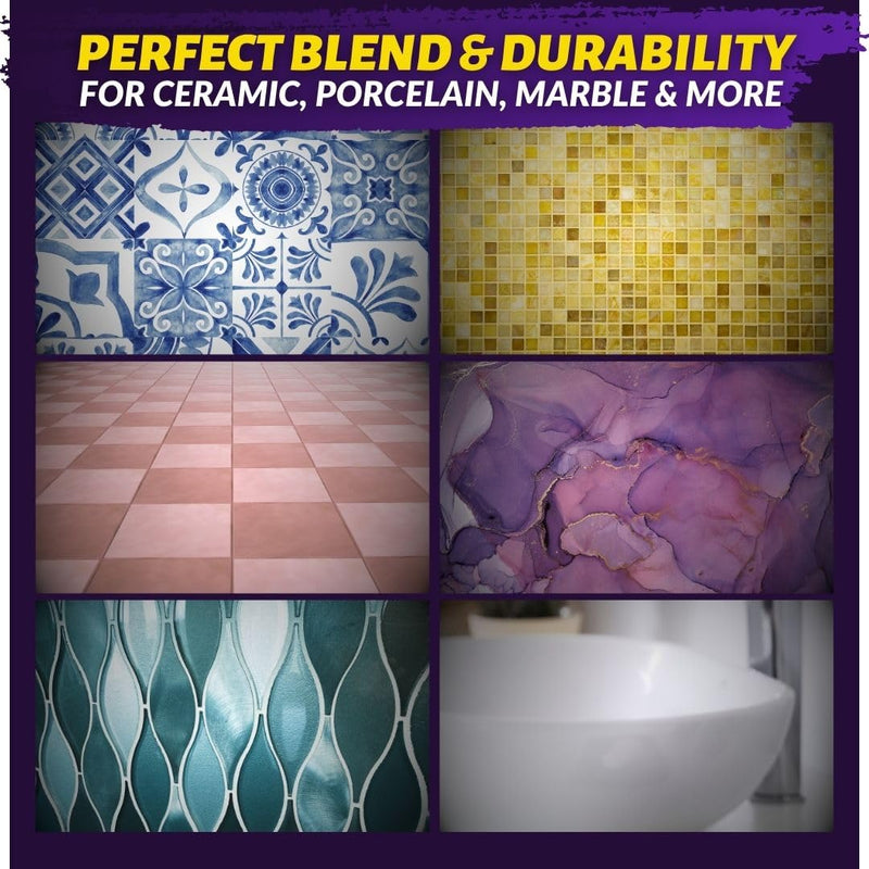 Coconix Tile & Stone Repair Kit with Epoxy Putty Stick, Fix Cracked Porcelain, Ceramic, Fiberglass, Super Strong Adhesion, Color Match for Any Floor & Wall Mosaic, Fast-Drying, Seamless,Durable Repair (Multi) Multi