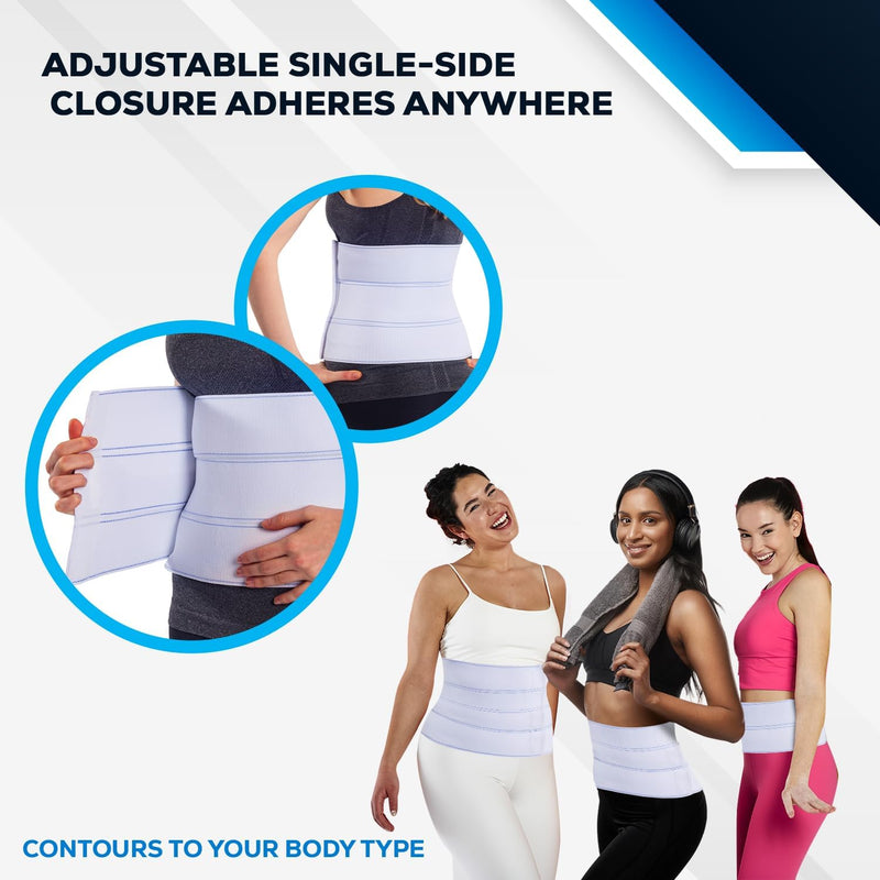 NYOrtho Abdominal Binder Lower Waist Support Belt - Compression Wrap for Men and Women MADE IN USA (30" - 45") 3 Panel - 9" 3 Panel - 9" High 30-45 Inch (Pack of 1)