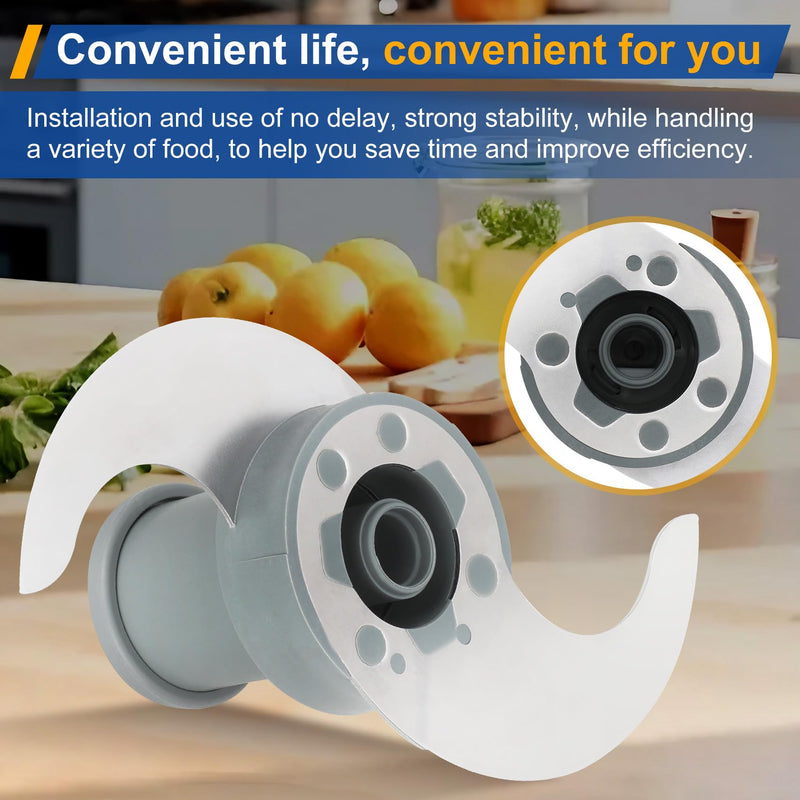 27055 S Smooth Blade Compatible with robot coupe Commercial Food Processor, Replacement for R101, R2, R2N, R2B, R2U, R301, R401，Stainless Steel Blade with Pitch, 1 Year Warranty
