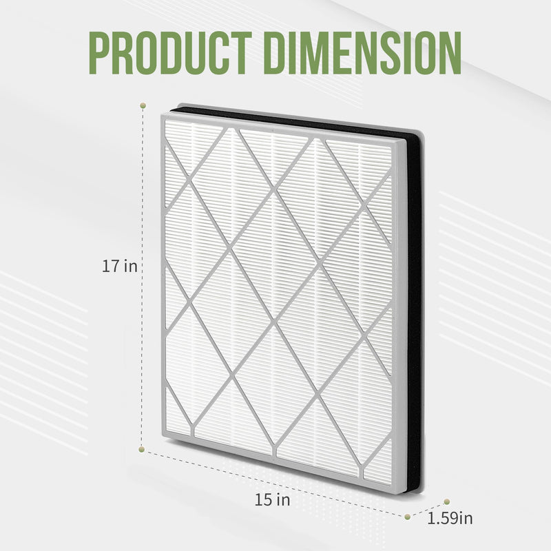 HE401 Filter Replacement for Shark Air Purifier 4 HE401 HE402 HE405 1" x 1" x 1"