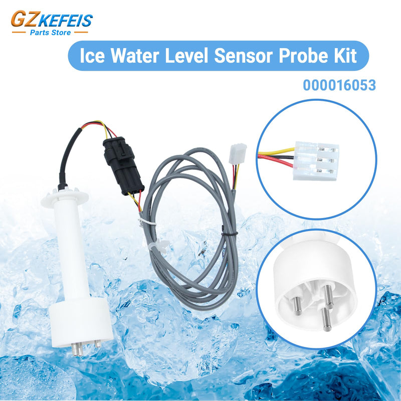 000016053 Ice Water Level Sensor Probe Kit, Compatible with Manitowoc Ice Machines I0600, I1400, ID0522A, ID0452A, ID0322A- Replacement Harness for Commercial Ice Maker Parts
