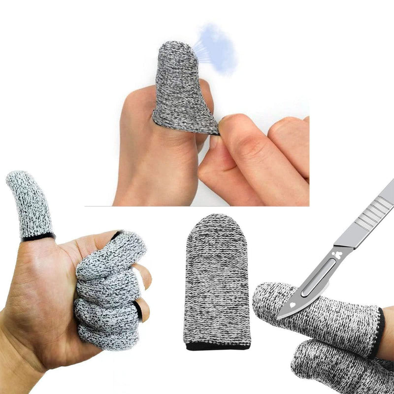 14pcs Finger Cover Protector Anti-Cut Fingertip Finger Cover Anti-Cut Finger Bed Protector Reusable Finger Cover Thumb Finger Protector Bed Suitable for Work, Sculpture cut finger cots (pack of 14)