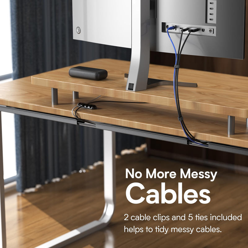 4 Pack Delamu Cable Management Under Desk- J Channel Cable Raceway, 62.8'' Cord Cover Hider- Self Adhesive Cord Cable Organizer for Desk Wire Management- Cable Management Tray, 4X15.7'', Black