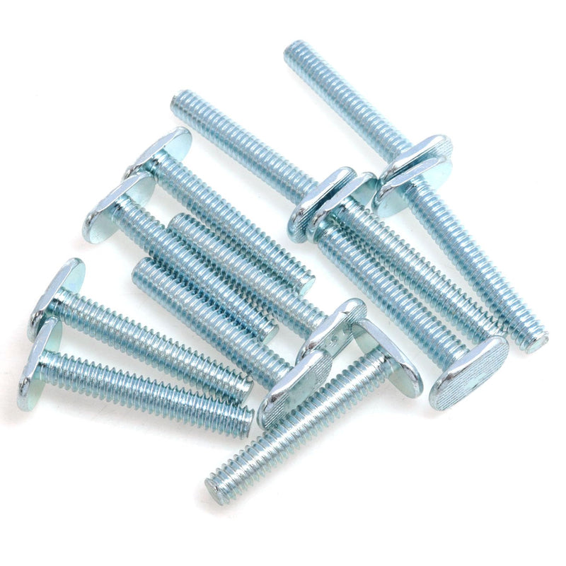 yukata T Track Bolts 1/4"-20 t Track Bolts t Slot Bolts General Purpose T-Track 1-1/2 inch Long T-Slot Bolts Woodworking fixtures and fixtures T-Track Fittings 12PCS