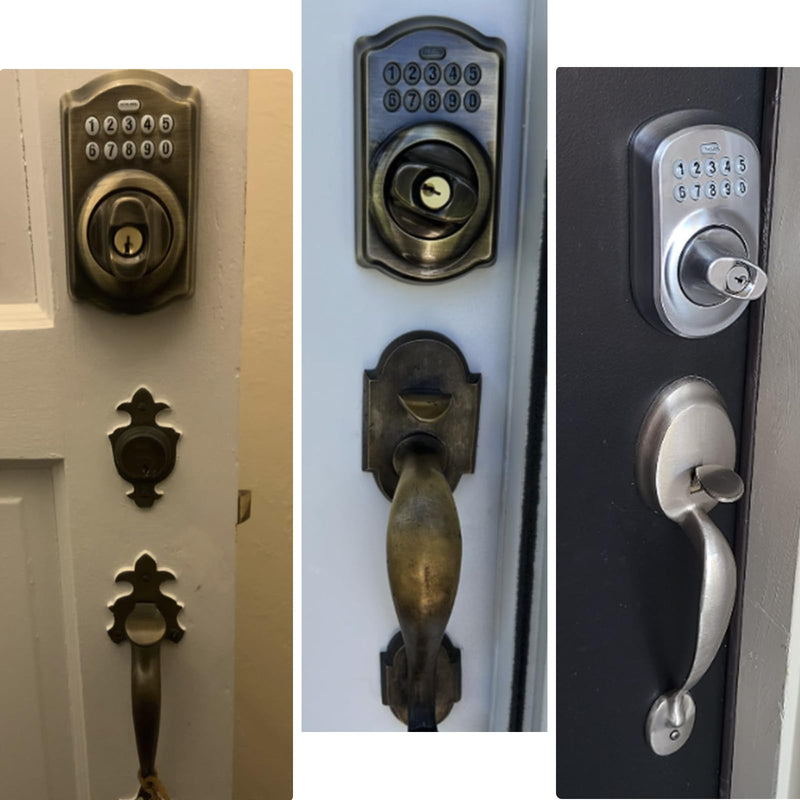 EAORBD 02007 Thick Door Kit for Schlage Deadbolt Thick Door Extension Kit, Deadbolt Tailpiece for Schlage Thick Door Kit Be365, Be469 Electronic Keypad Locks Extended Screws Replacement Parts